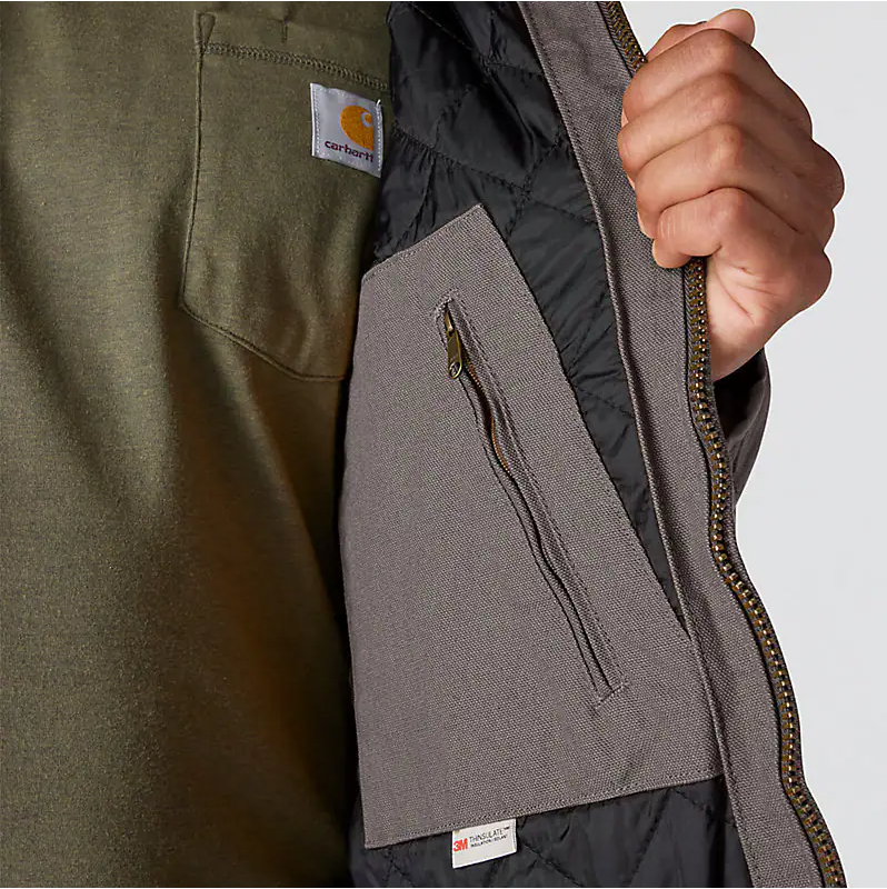 Washed Duck Insulated Jacket - Gravel
