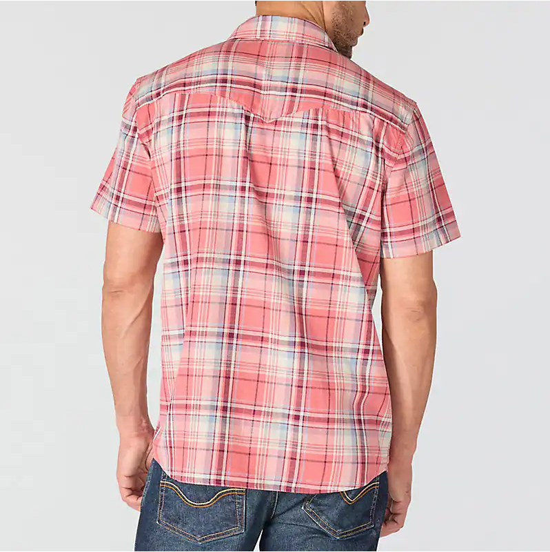 Montana Bozeman Relaxed SS Plaid Shirt- Light Amber
