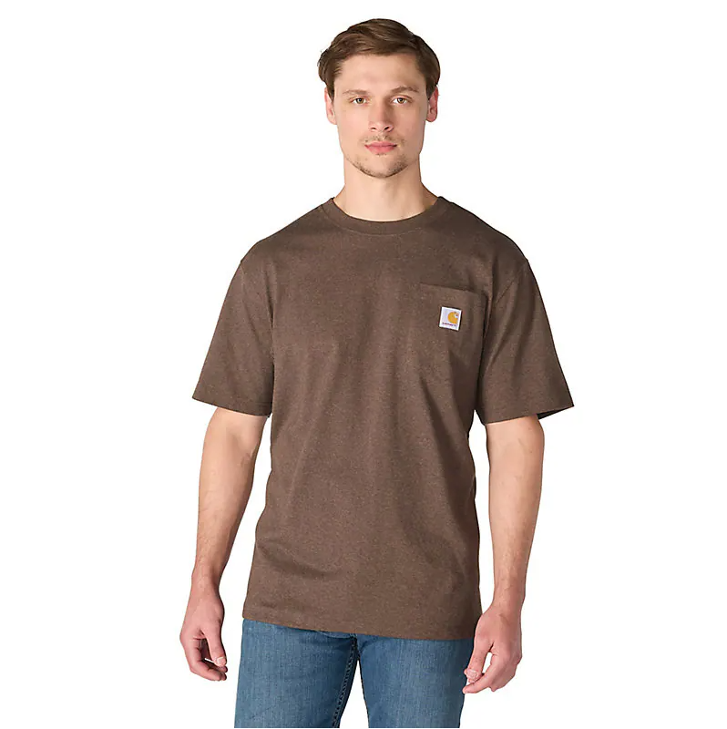 Iconic K87 Pocket T-Shirt- Dark Clove Heather