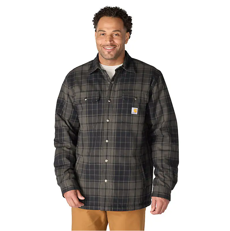 Hubbard Plaid Shirt Jac- Navy/Shadow
