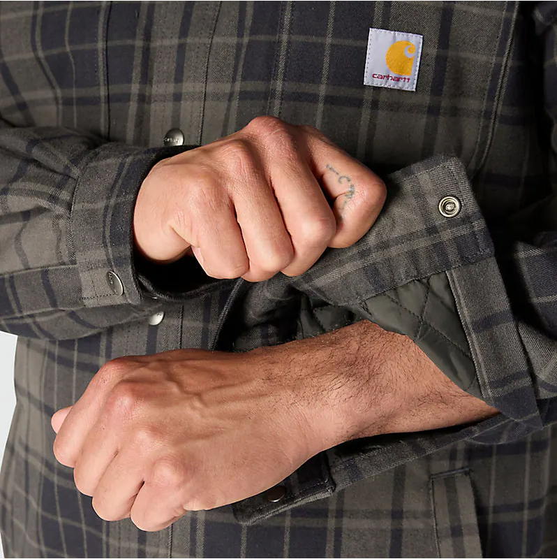 Hubbard Plaid Shirt Jac- Navy/Shadow