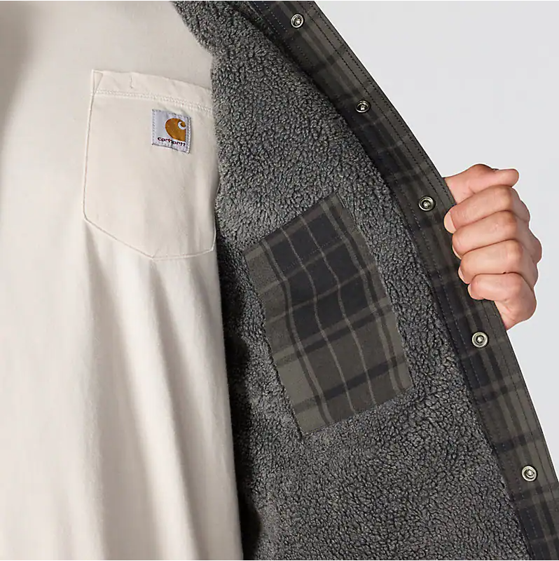 Hubbard Plaid Shirt Jac- Navy/Shadow
