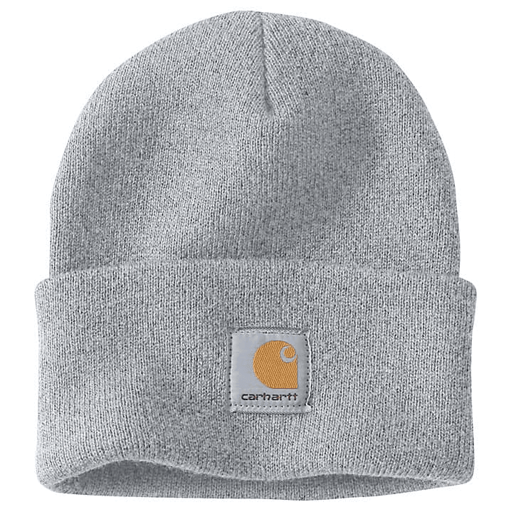 A18 Knit Cuffed Beanie - Heather Grey - CARHARTT - Headwear