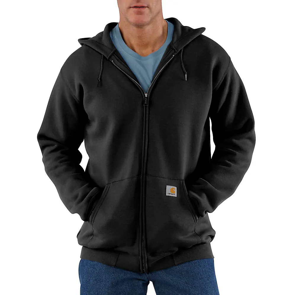 K122 Loose Fit Midweight Full-Zip Sweatshirt - Black