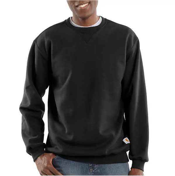 メンズウェア BRIEFING SIDE LINE CREWNECK BLACK XL K124 Loose Midweight Crewneck Sweatshirt - Black