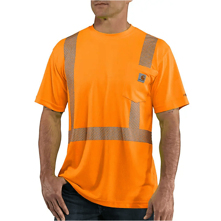 Class 3 High Visibility Force Short Sleeve T-Shirt - Brite Orange