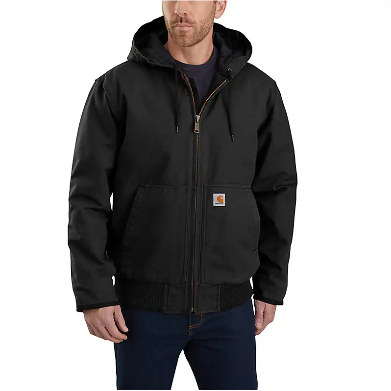 105939 Relaxed fit flannel sherpa lined shirt jacket Carhartt