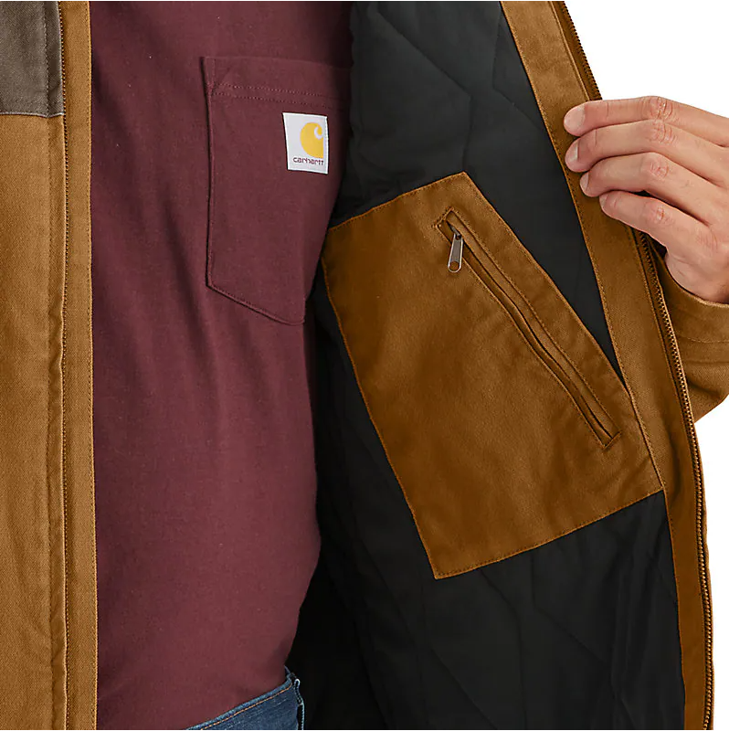 Fall 2024 Carhartt Montana Relaxed Fit Rugged FLex Duck Insulated Jacket - Carhartt Brown/Coffee