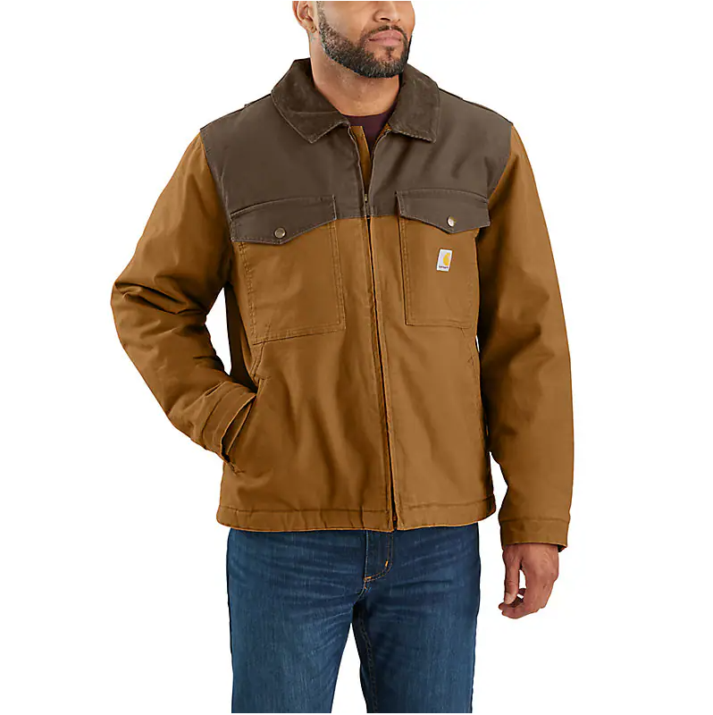 Carhartt Montana Relaxed Fit Rugged FLex Duck Insulated Jacket - Carhartt Brown/Coffee