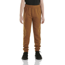 Youth Boys Fleece Logo Sweatpant - Carhartt Brown