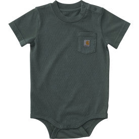 Infant Short-Sleeve Garment Dyed Bodysuit - Laurel Wreath Wash