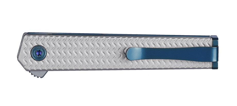 CEO Microflipper Drop Point- Silver