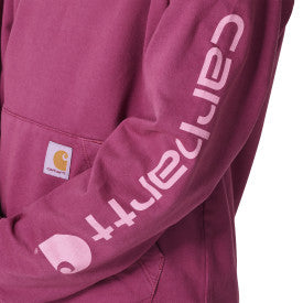 Youth Girls Long-Sleeve Garment Dyed Sweatshirt - Violet Quartz Wash