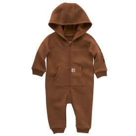 Infant Boys Long Sleeve Zip Front Coverall - Carhartt Brown