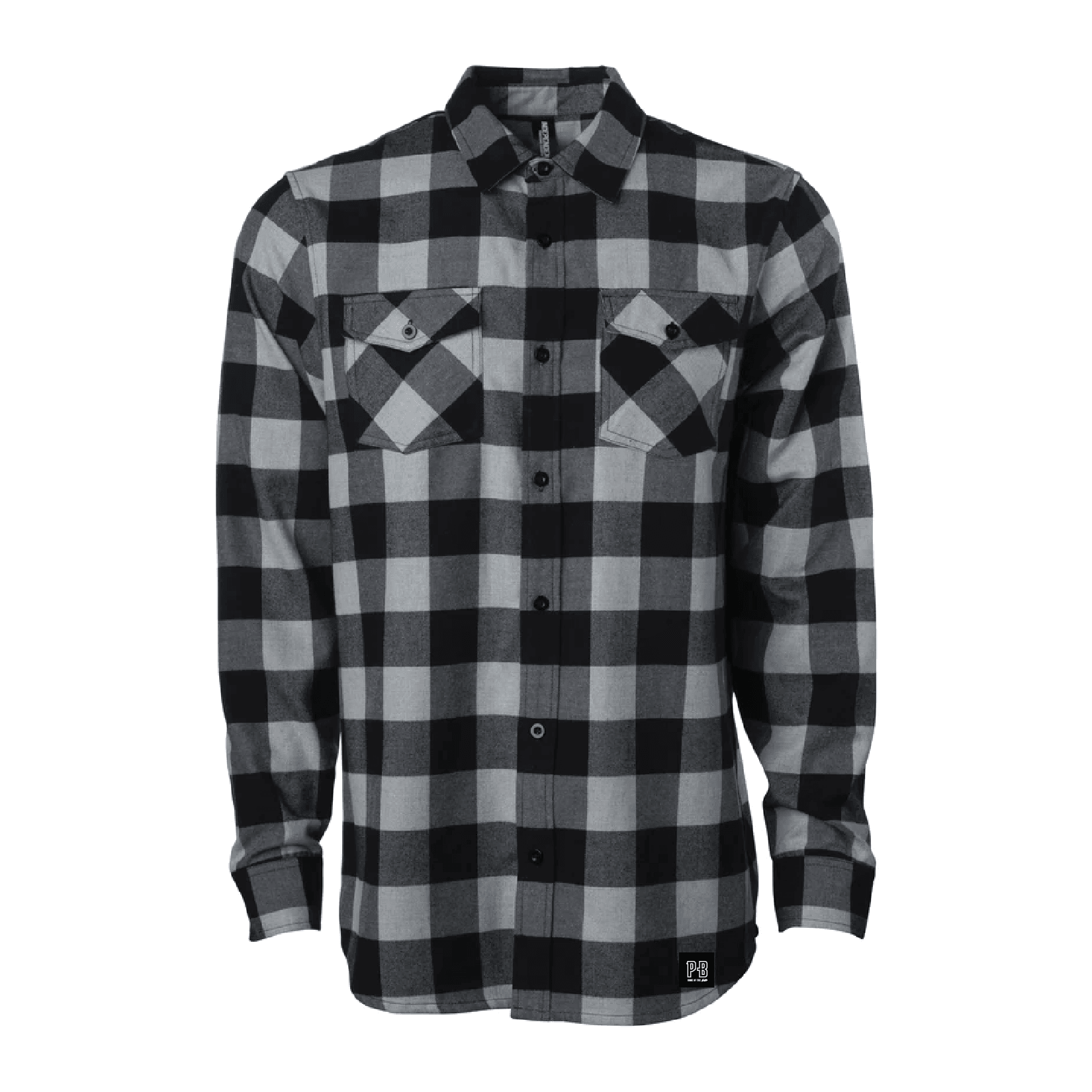 Midweight Freightline Flannel, Heather Grey & Black - Purpose-Built / Home of the Trades
