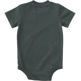 Infant Short-Sleeve Garment Dyed Bodysuit - Laurel Wreath Wash