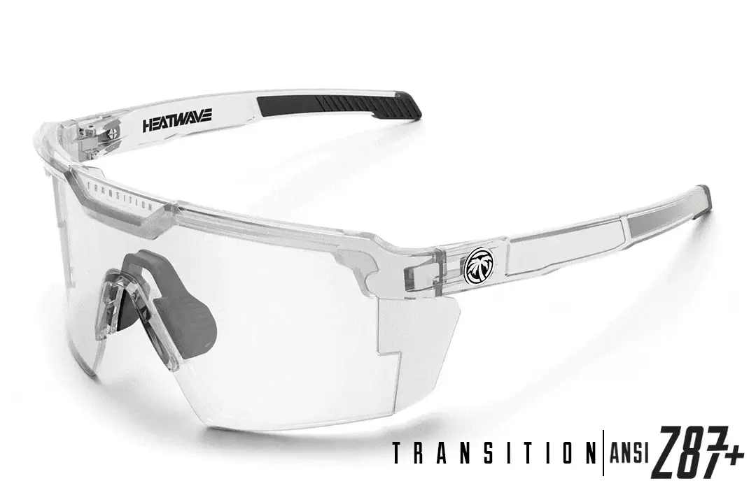 Future Tech Sunglasses: Vapor Clear Frame Transition Lens Z87+ - Purpose-Built / Home of the Trades