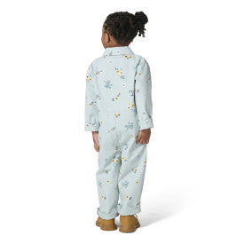 Infant/Toddler Long Sleeve Snap-Front Coverall - Blue Haze