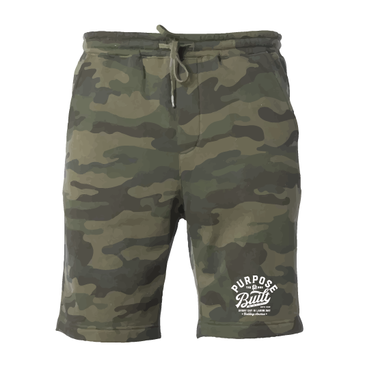 The Script Fleece Shorts, Forest Camo