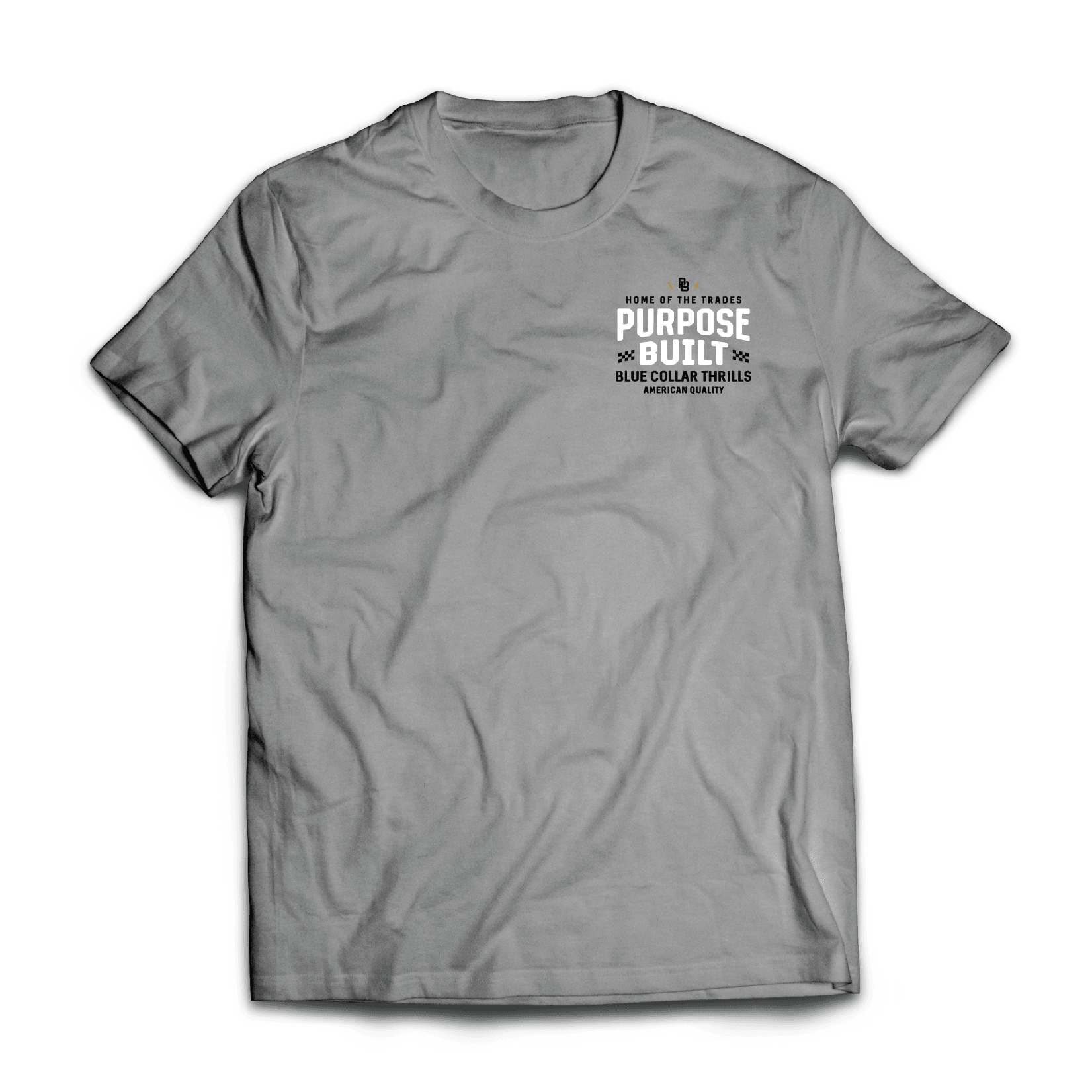 For the Thrills Tee, Grey Frost - Purpose-Built / Home of the Trades