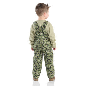 Infant/Toddler Boys Long-Sleeve Bodysuit/T-Shirt and Canvas Camo Overall Set - Green Duck Camo Set
