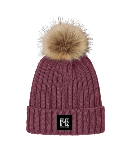 PB Pom Beanie, Rosewood
