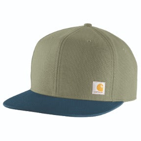 Firm Duck Flat Brim Cap - Dusty Olive