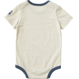 Infant Short-Sleeve Daddy's Helper Bodysuit - Turtledove
