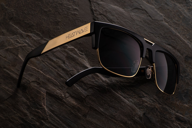 Interceptor Black & Gold - Polarized Black Lens