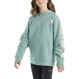 Youth Girls Long-Sleeve Graphic Sweatshirt - Patina