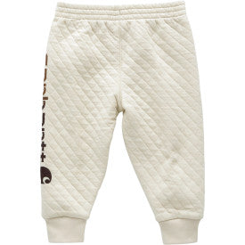 Infant/Toddler Quilted Jersey Logo Sweatpant - Turtledove