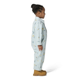 Infant/Toddler Long Sleeve Snap-Front Coverall - Blue Haze