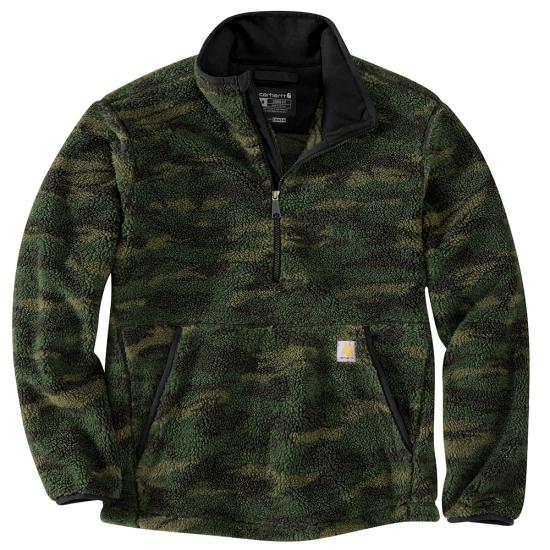 Loose Fit Fleece Pullover - Mountain View Camo