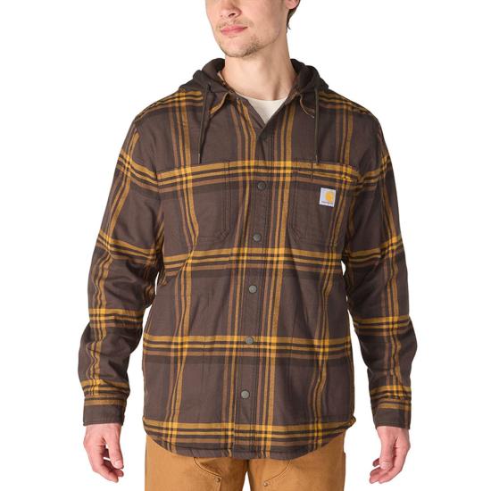 Hamilton Plaid Shirt Jac-Dark Brown