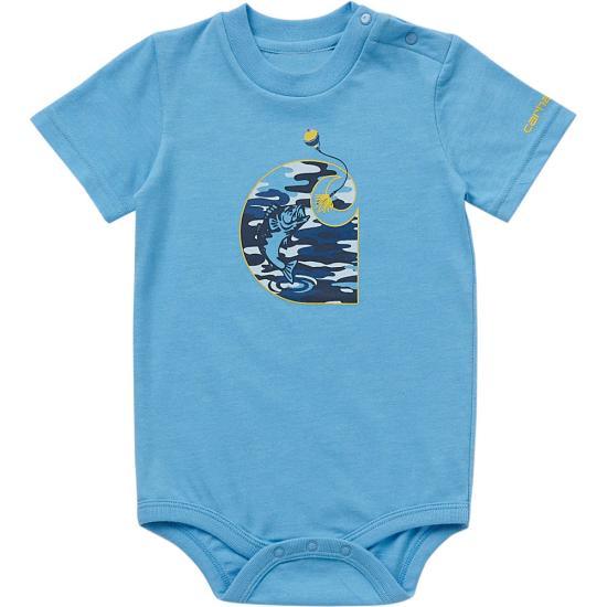 Youth Short Sleeve Fishing Bodysuit - Azure Blue - Purpose-Built / Home of the Trades