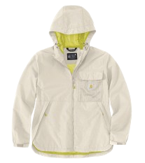 Women's Storm Defender® Loose Fit Lightweight Hooded Packable Jacket, Chalk