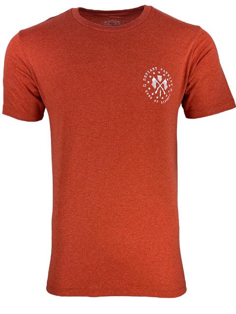Defiant 76 T-shirt - Salmon Heather - Purpose-Built / Home of the Trades