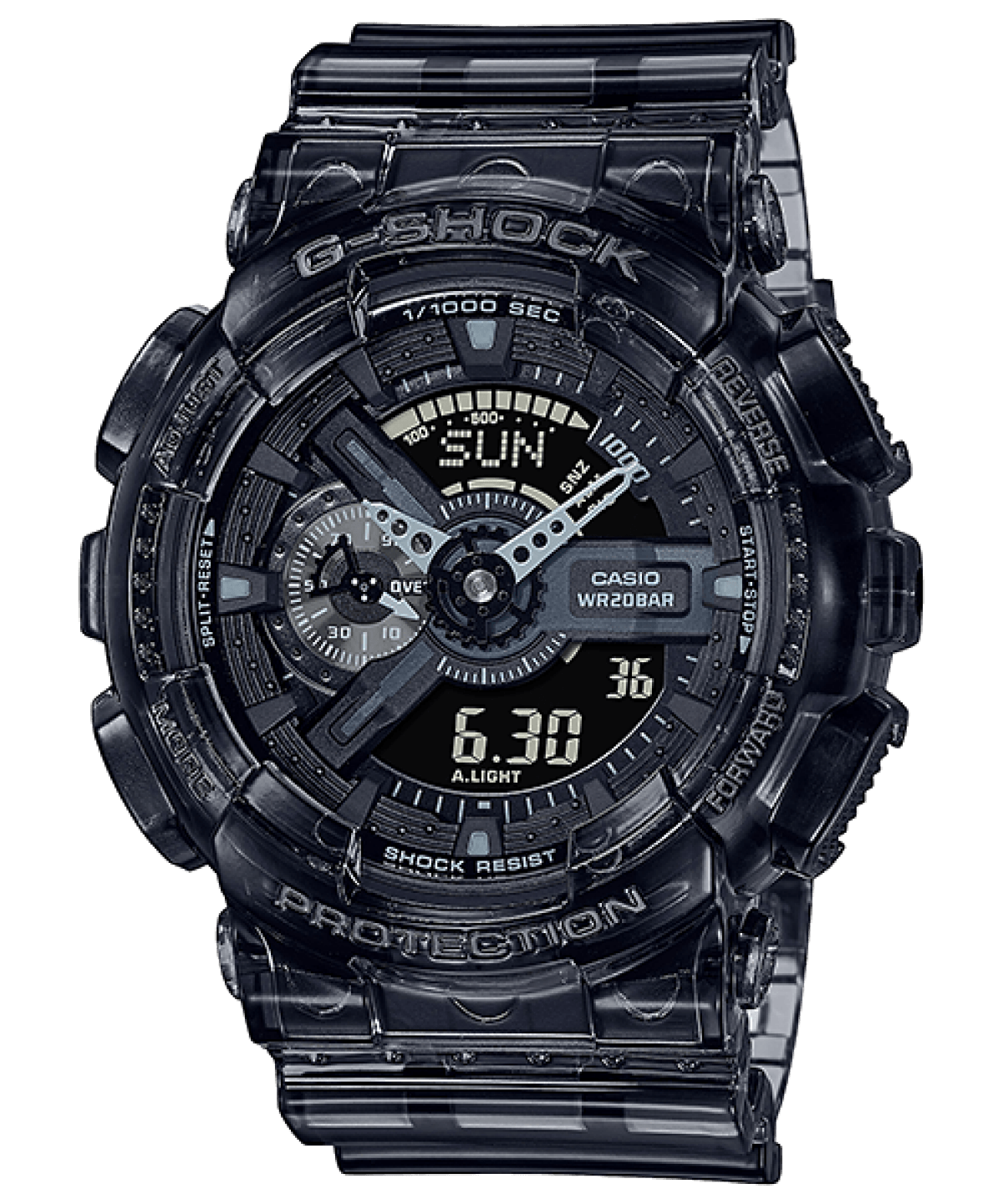 GA-110 Series Watch - Black Resin Strap