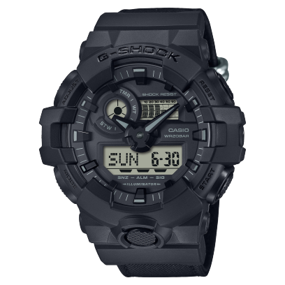 G-Shock Analog + Digital Cordura, Black