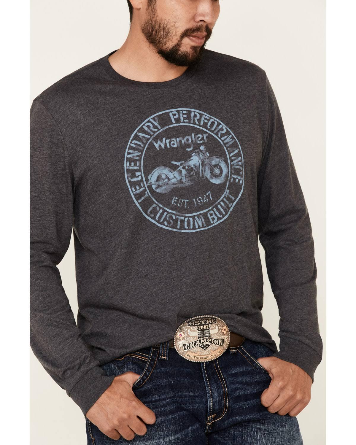 Long Sleeve Motorcycle Front Graphic Shirt - Purpose-Built / Home of the Trades