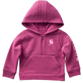 Infant/Toddler Long-Sleeve Half-Zip Sweatshirt - Rose Quartz