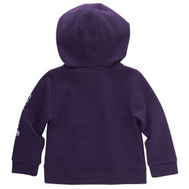 Infant Toddler Girls Long Sleeve Half Zip Sweatshirt - Crown Jewel