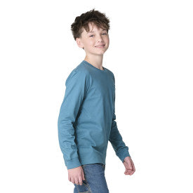 Youth Boys Long-Sleeve Pocket Logo T-Shirt - Hydro