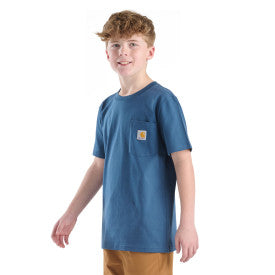 Youth Short-Sleeve Pocket T-Shirt- Dark Denim