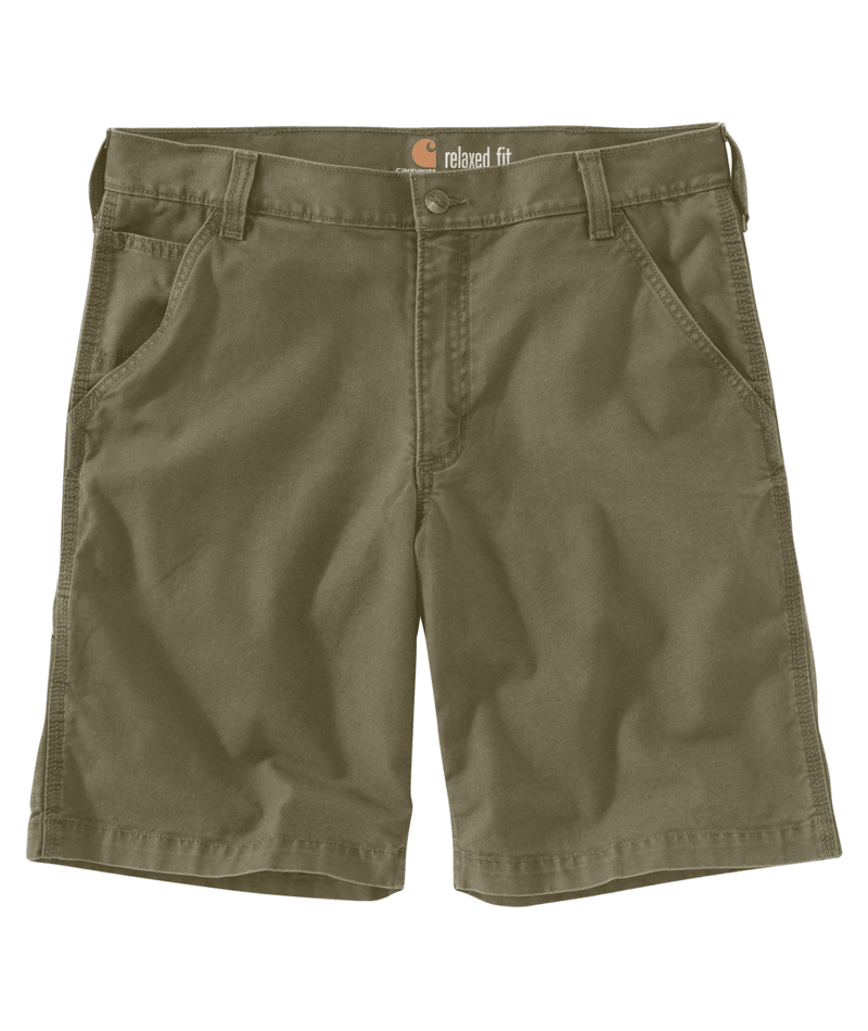 Rugged Flex Relaxed Fit Canvas Work Short - Burnt Olive