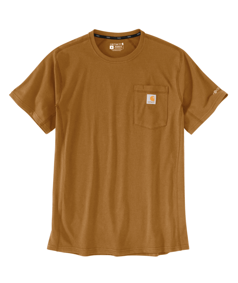 Force Relaxed Fit Midweight S/S Pocket T-Shirt - Carhartt Brown