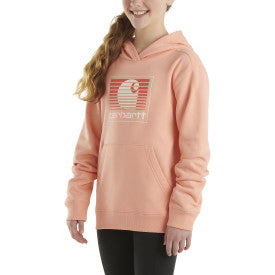 Youth  Long-Sleeve Graphic Sweatshirt - Peach Amber