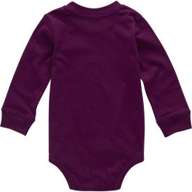 Infant Long-Sleeve Bodysuit - Plum Caspia