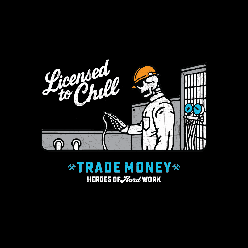 Licensed to Chill HD Tee, Faded Black