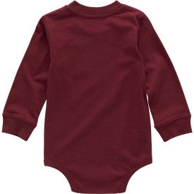 Infant Long-Sleeve Bodysuit - Tibetan Red